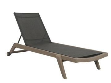 COPENHAGUE - Recliner sun lounger with castors by Les Jardins® - view 2